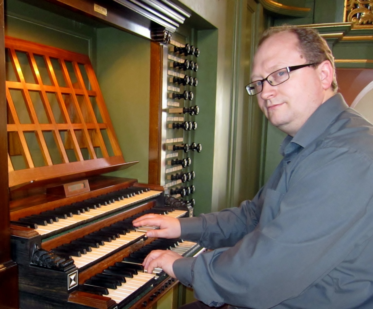 Orgelpedagog: Bjørn Vidar Ulvedalen er pådriver for det nye opplegget til Kirkerådet, Pilegrim i orgelsko. Her fra orgelet i Oslo domkirke.  