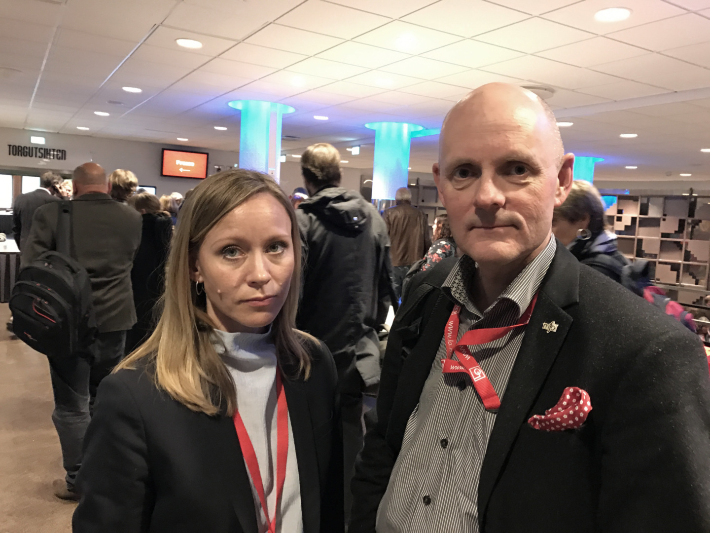 Skuffa og forbanna: MFOs nestledere Christine Thomassen og Anders Hovind er provosert etter at Renée Rasmussen ble skjøvet ut av LO-ledelsen. 