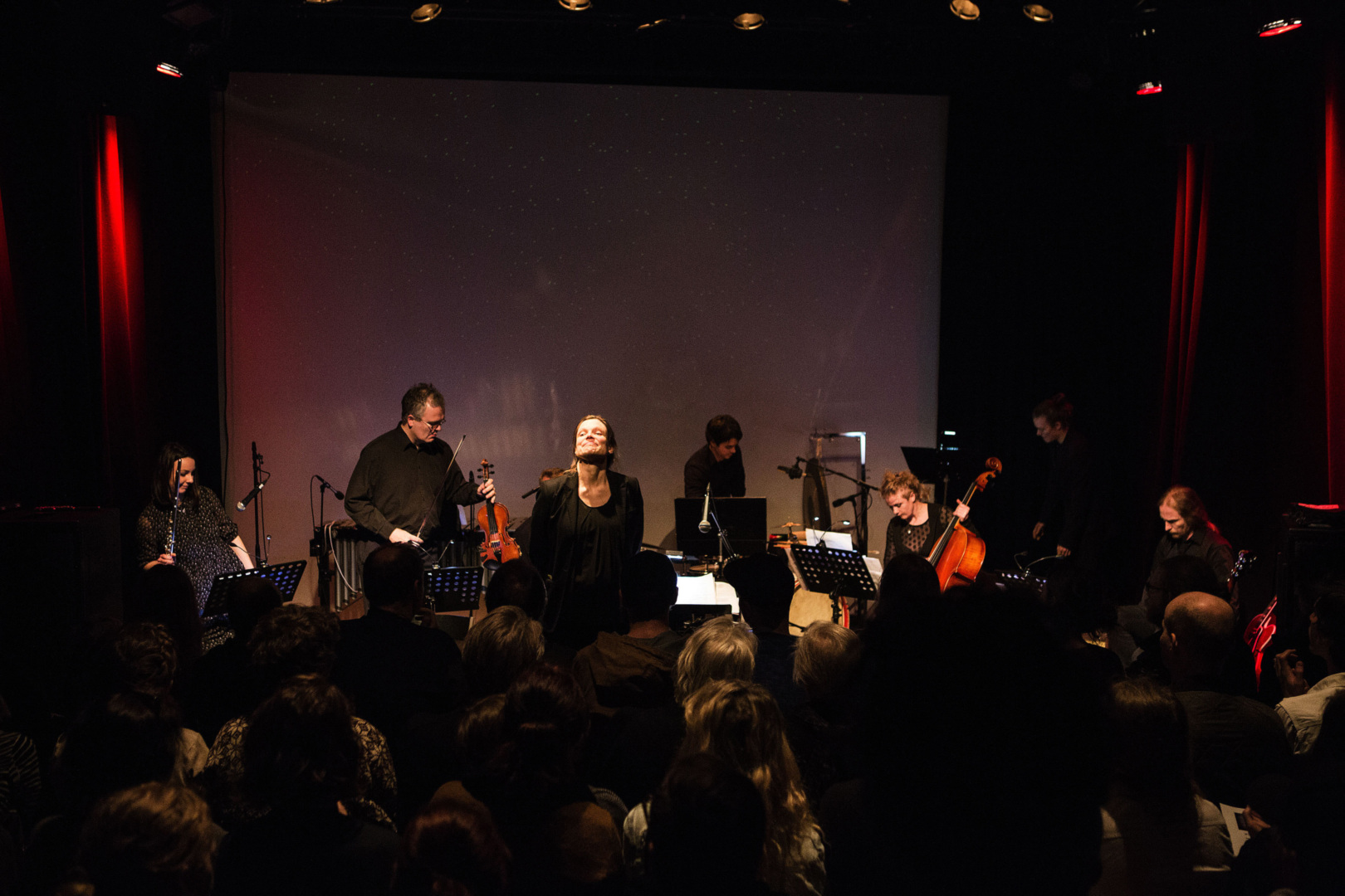 Ny musikk: Med ensemblet Avgarde, som kurator og dirigent, satte Halldis opp forestillingen Miniatyr Bergen ved Borealisfestivalen i 2015.