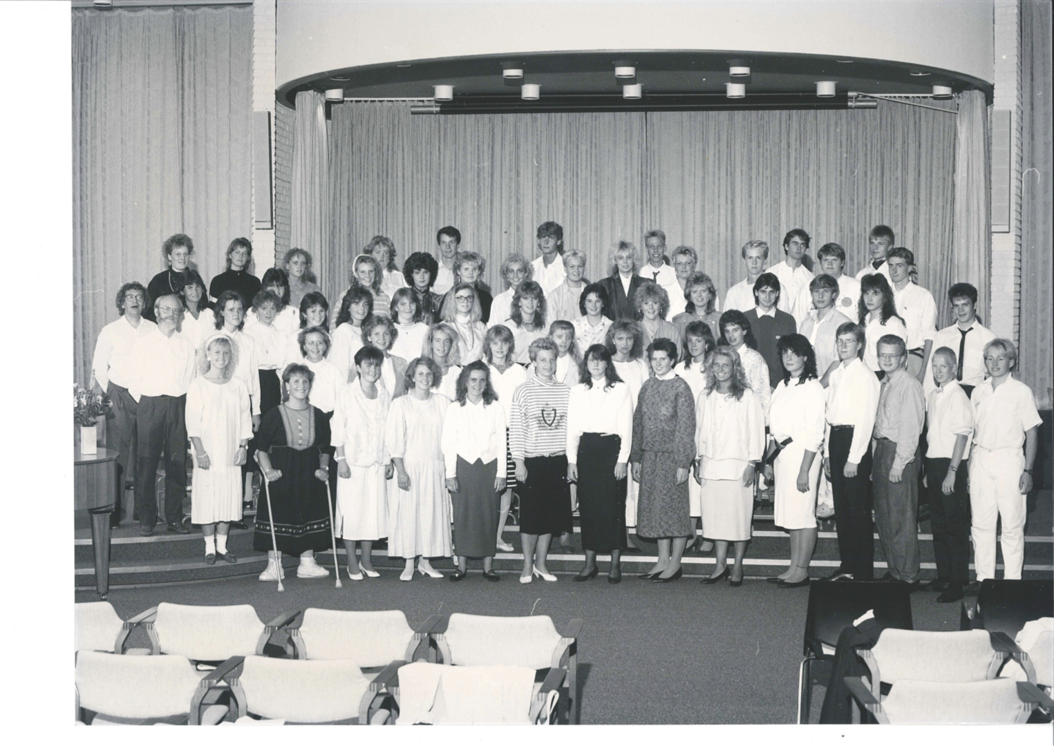 Første samling: Her ser du koret under første samling på Jæren i 1987.