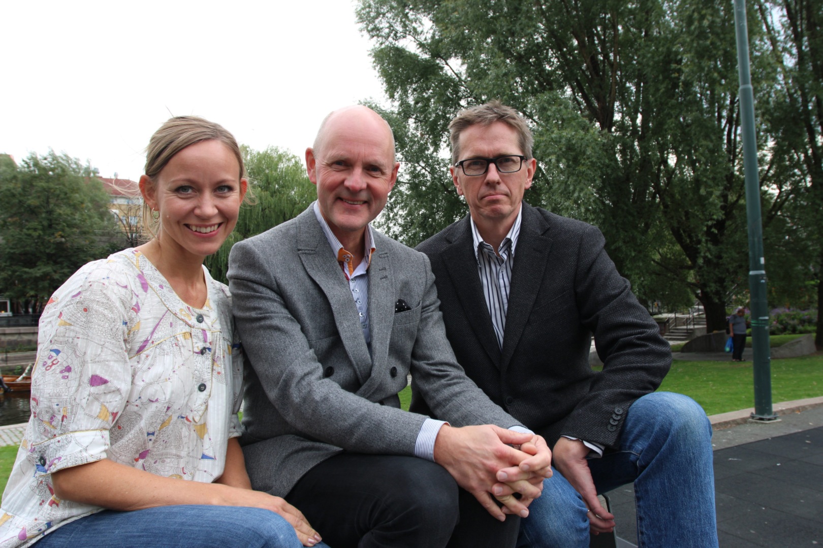 Vil mer: Fra venstre nestlederne Christine Thomassen og Anders Hovind og leder Hans Ole Rian.