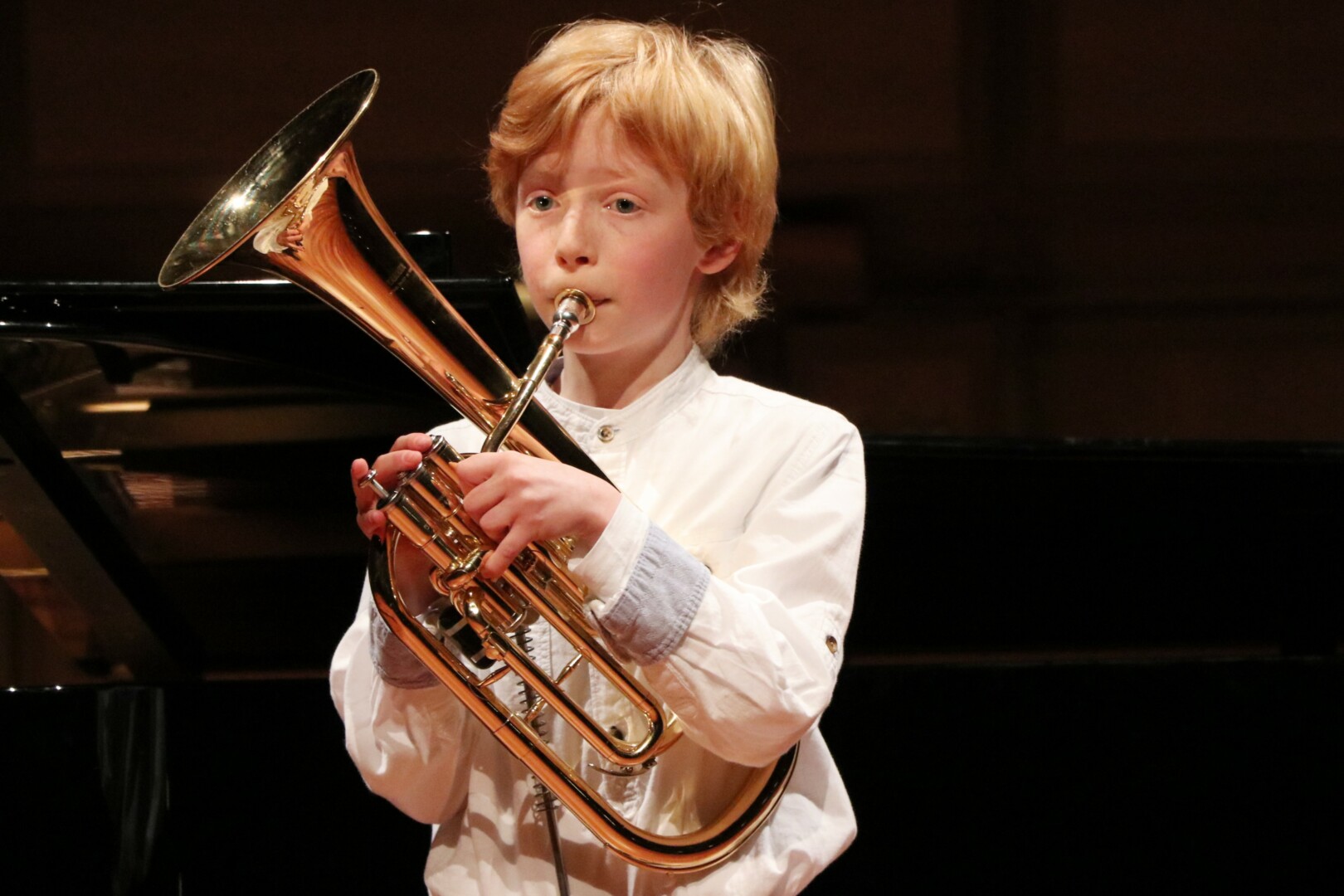 Tidenes yngste: Florian Rademacher Krogsæter ble Årets musiker 2018-2019 under Ungdommens musikkmesterskap.