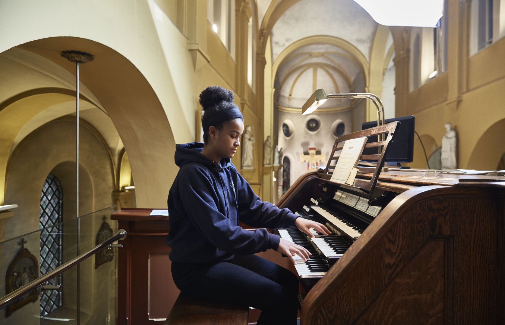 Unikt tilbud: Fra høsten tilbyr St. Paul gymnas i Bergen et programfag i kirkemusikk. Faget er for elever fra hele landet. (Illustrasjonsfoto fra St. Paul)