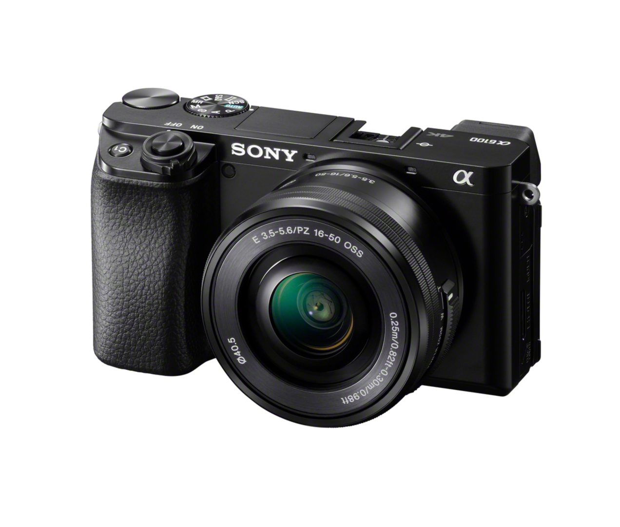 Sony A6100: 8990 kr (kun kamerahus).