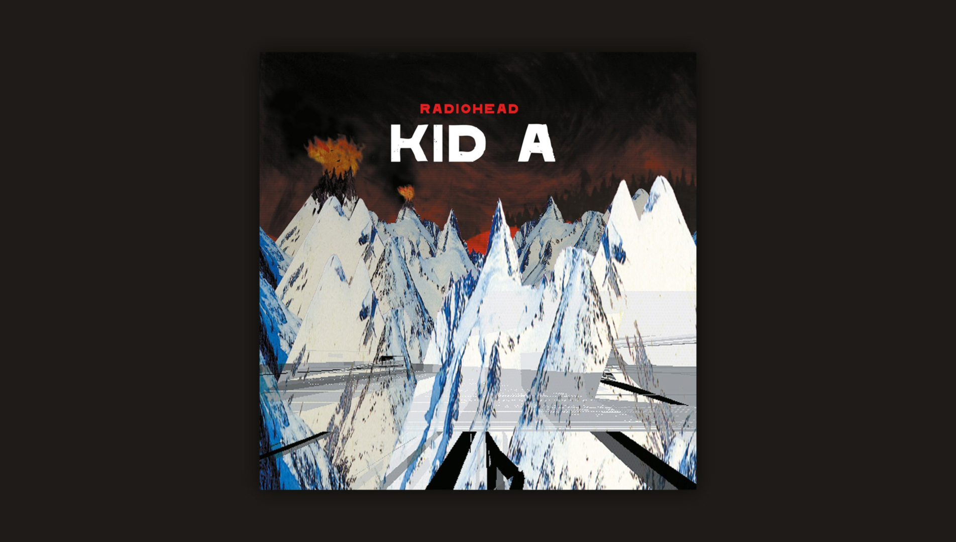 plateomslag Kid A Radiohead