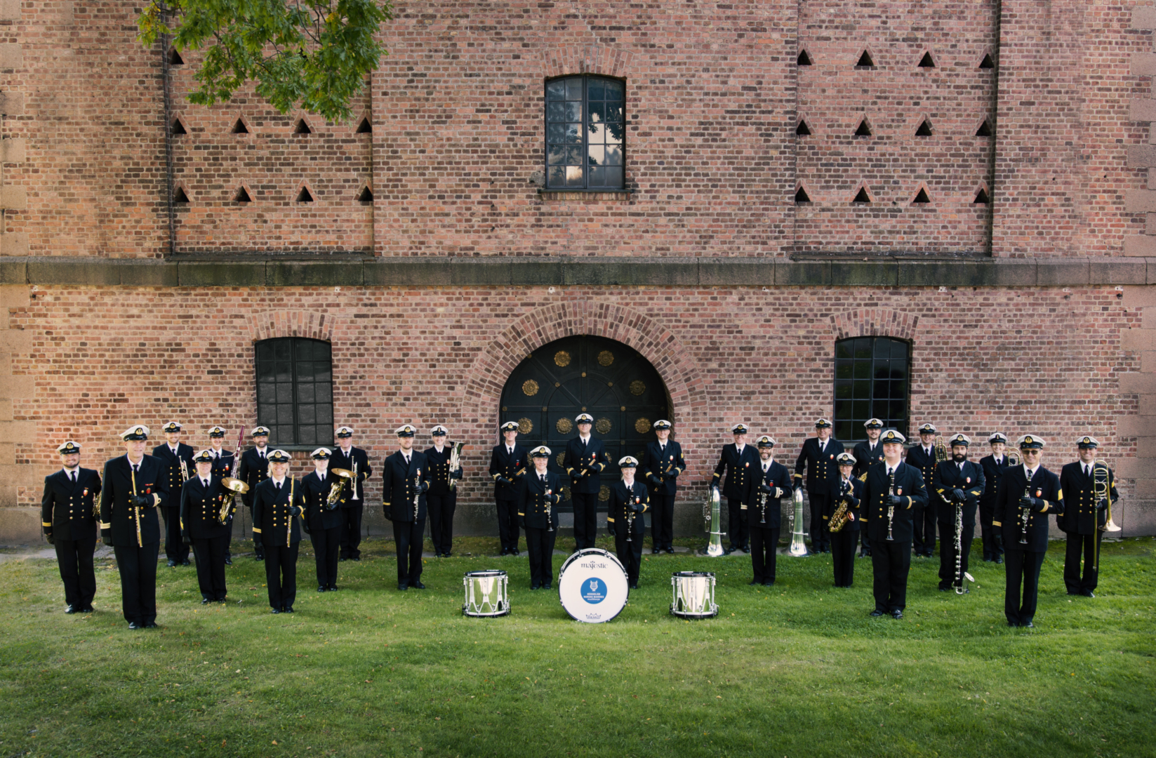 Kongelige Norske Marines Musikkorps, her i et jubileumsbilde fra 2020.
