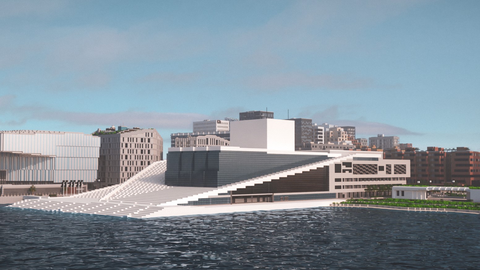 Dataanimasjon av Operahuset i Oslo