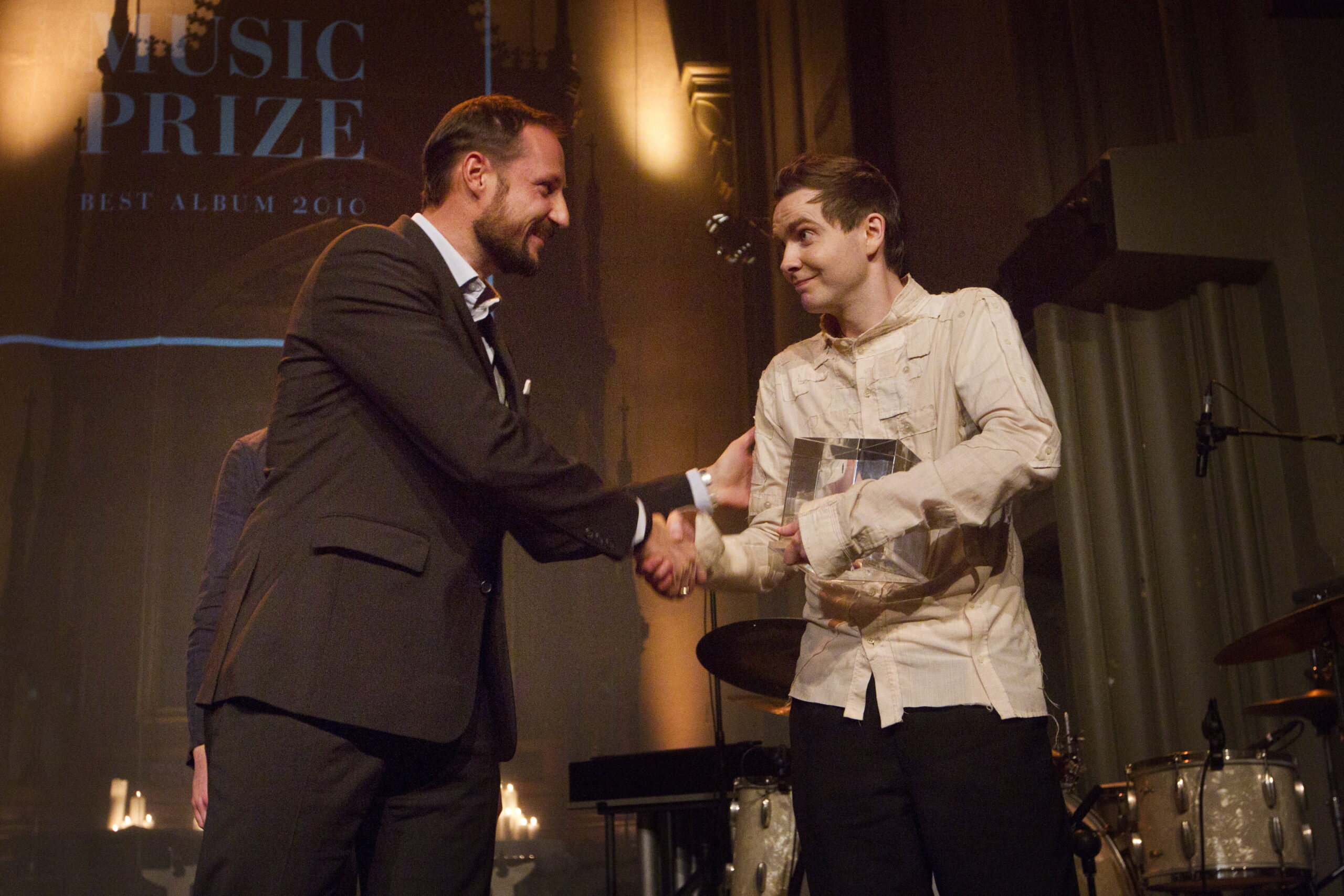 Jonsi og Kronprins Haakon på Nordic Music Prize