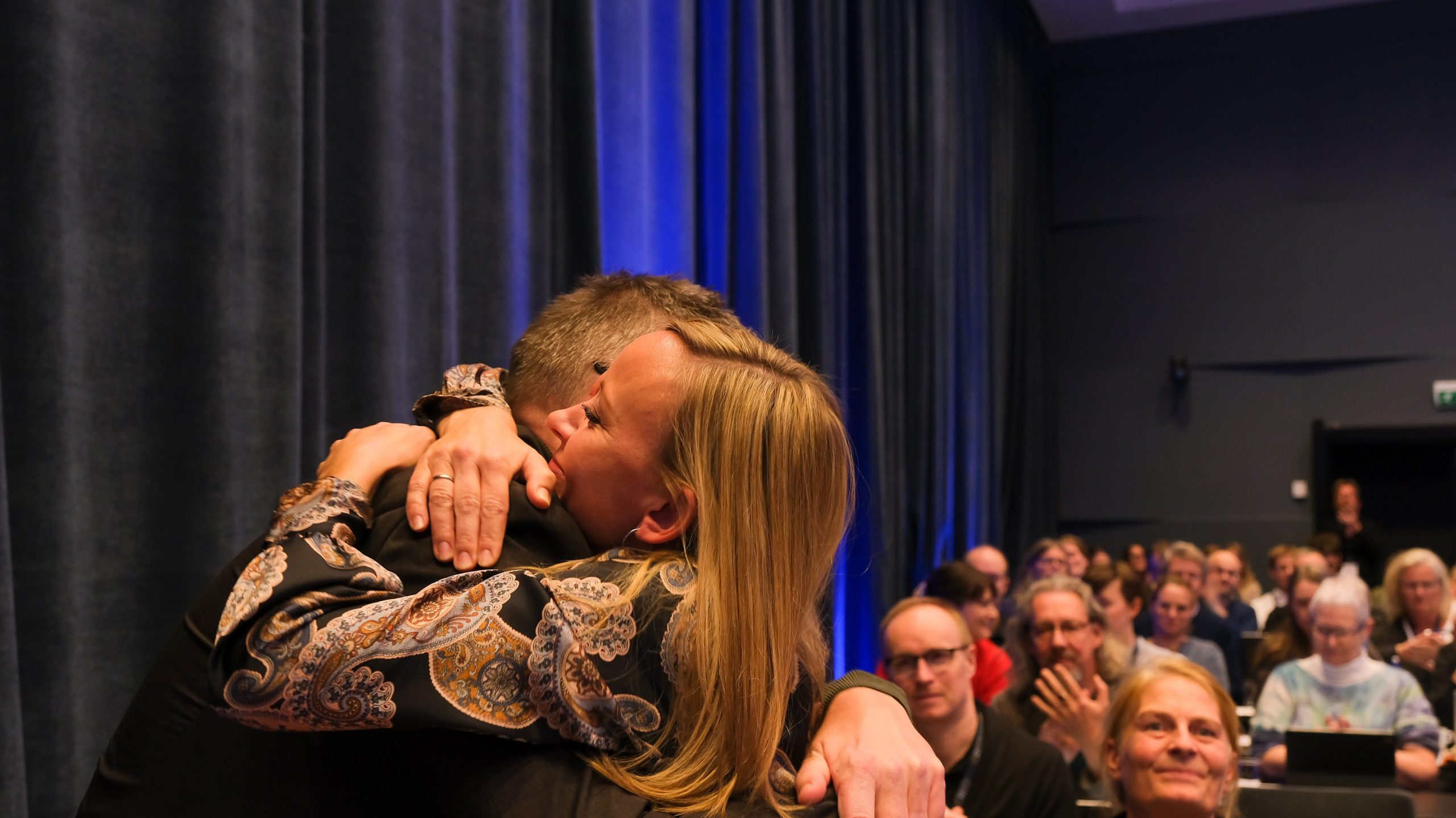 Christine Thomassen og Hans Ole Rian klemmer