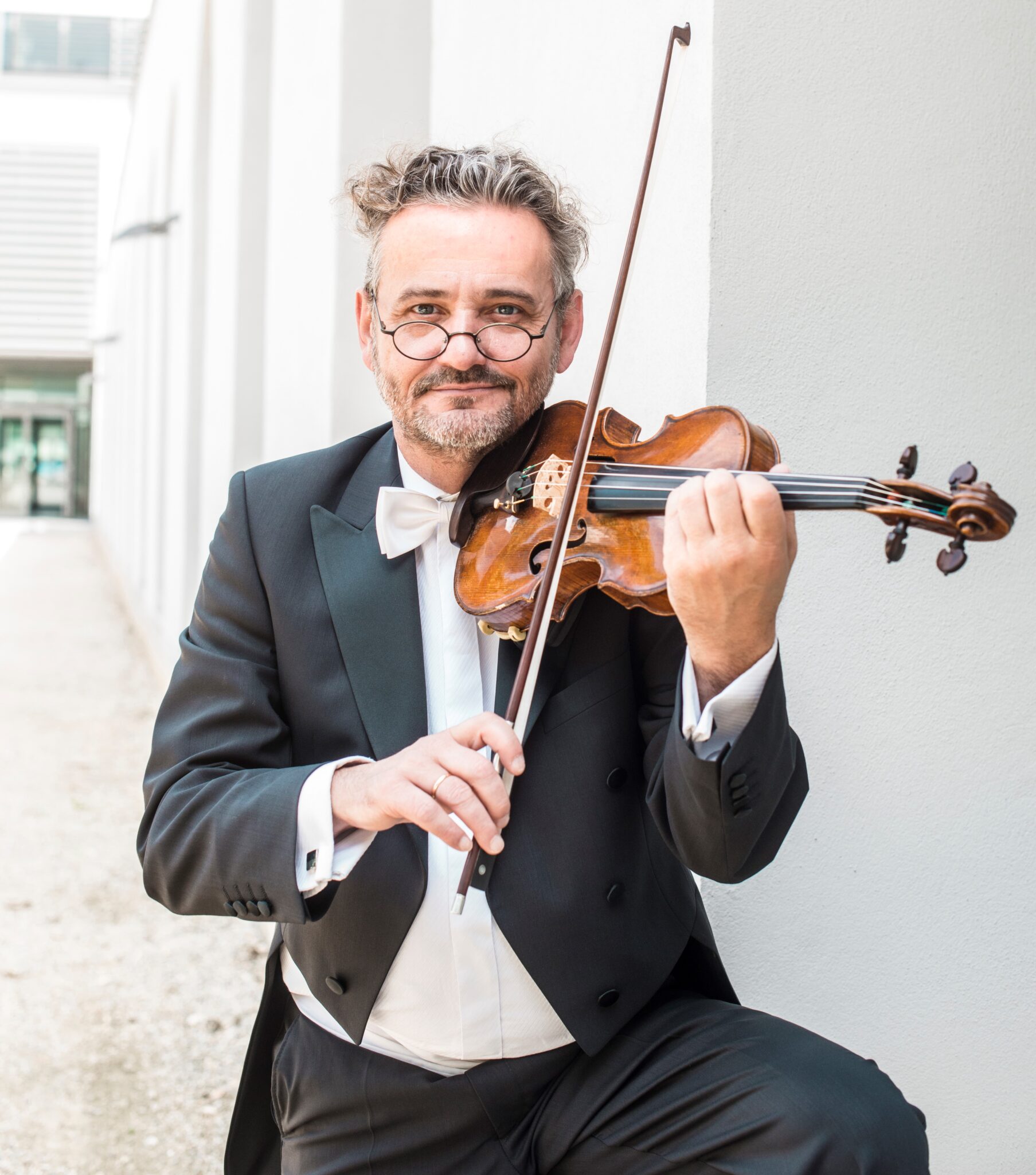 Johannes Meissl med fiolin