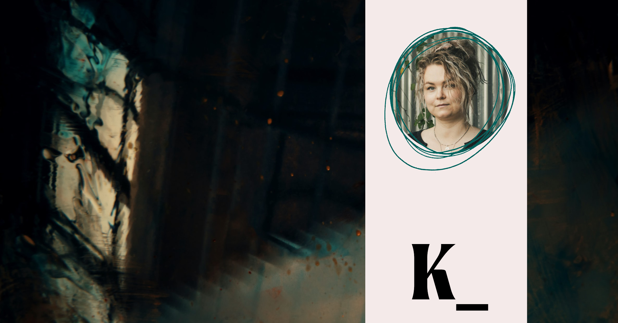 Eline Rafteseth og mørkt stemningsbilde